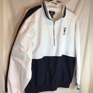 Cutter & Buck White Windbreaker Golf Jacket Womens M Pine Knob Golf Club EUC